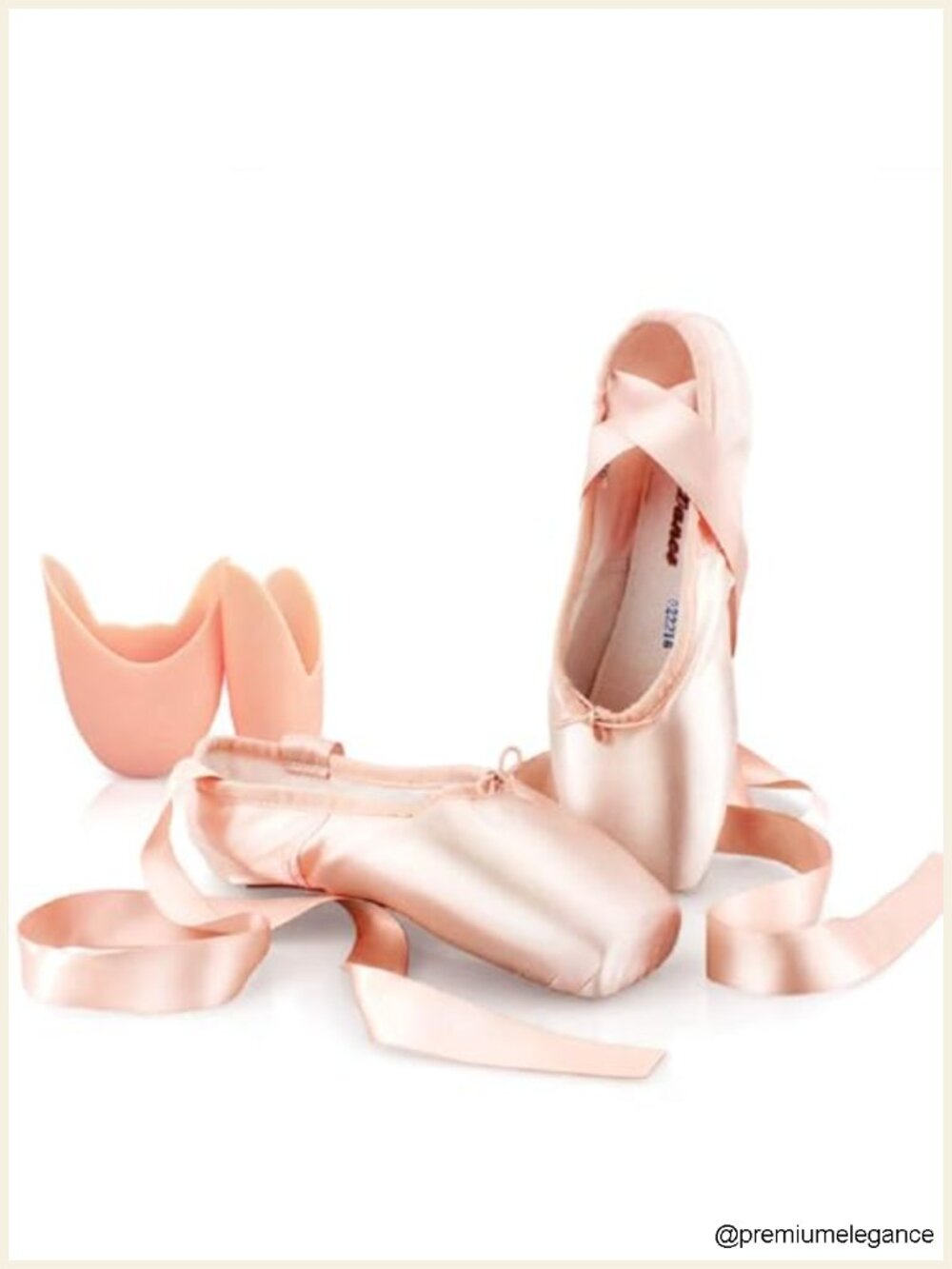 Satin Pointe Shoes for Ballet Dance with Ribbon